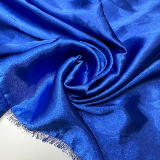 UB - Deep Pool - Satin Poly Woven - Blue - 1.6M Bundle - True Deadstock fabric Fabric by private - Sustainable Textile | FABCYCLE