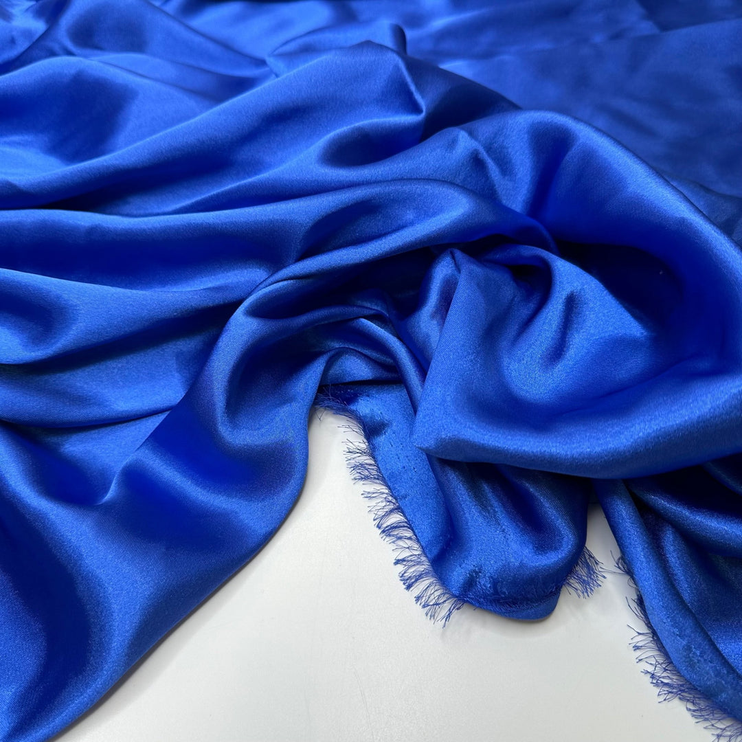 UB - Deep Pool - Satin Poly Woven - Blue - 1.6M Bundle - True Deadstock fabric Fabric by private - Sustainable Textile | FABCYCLE