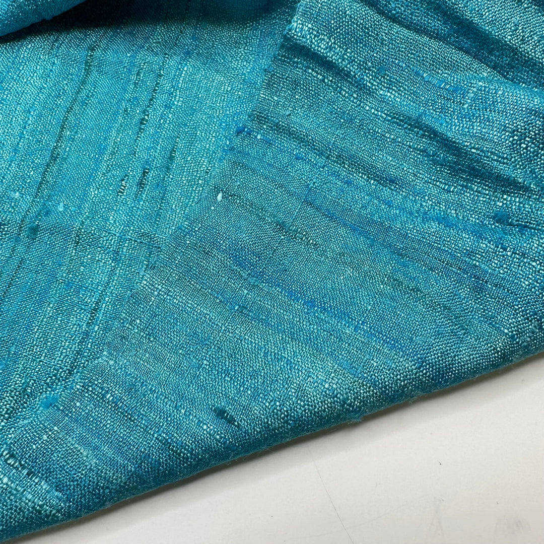 UB - Dive Right In - Raw Silk Woven - Blue - 2.2M Bundle - True Deadstock fabric Fabric by private - Sustainable Textile | FABCYCLE