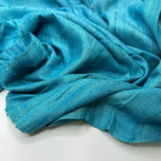 UB - Dive Right In - Raw Silk Woven - Blue - 2.2M Bundle - True Deadstock fabric Fabric by private - Sustainable Textile | FABCYCLE