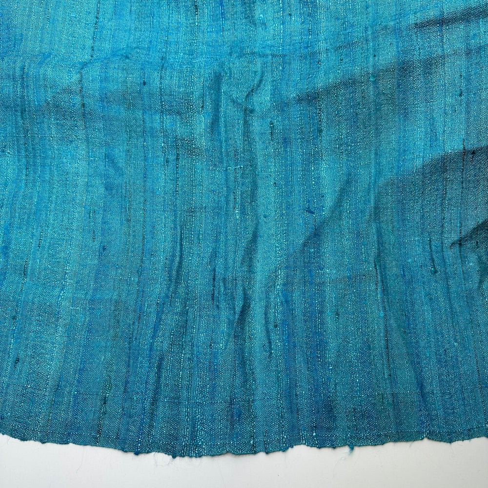 UB - Dive Right In - Raw Silk Woven - Blue - 2.2M Bundle - True Deadstock fabric Fabric by private - Sustainable Textile | FABCYCLE