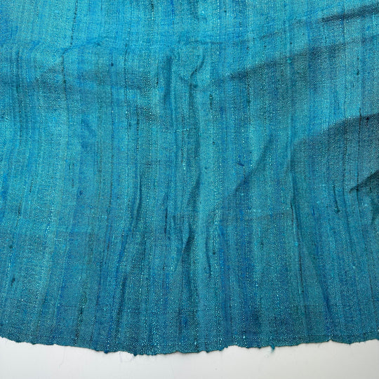 UB - Dive Right In - Raw Silk Woven - Blue - 2.2M Bundle - True Deadstock fabric Fabric by private - Sustainable Textile | FABCYCLE