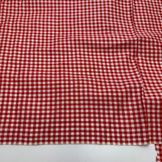 UB - Dorothy Vibes - Cotton Woven - Red/White Gingham - 3M Bundle - True Deadstock fabric Fabric by private - Sustainable Textile | FABCYCLE