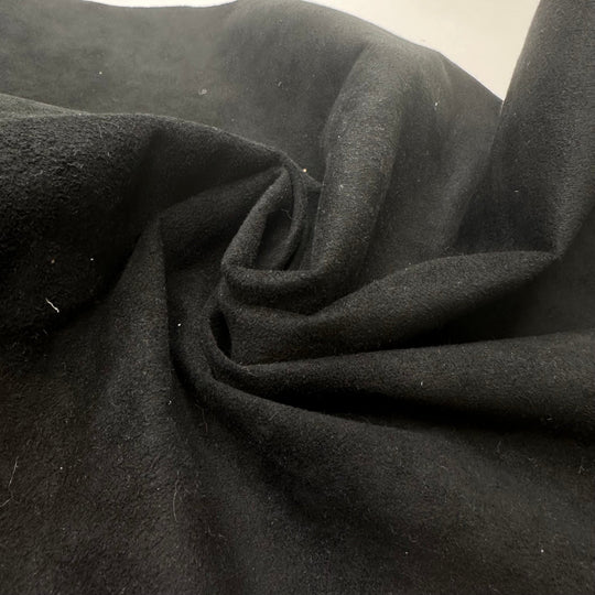 UB - Nothingness - Suede Leather Woven - Black - 1.95M Bundle - True Deadstock fabric Fabric by private - Sustainable Textile | FABCYCLE