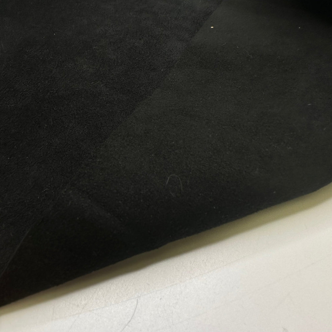 UB - Nothingness - Suede Leather Woven - Black - 1.95M Bundle - True Deadstock fabric Fabric by private - Sustainable Textile | FABCYCLE
