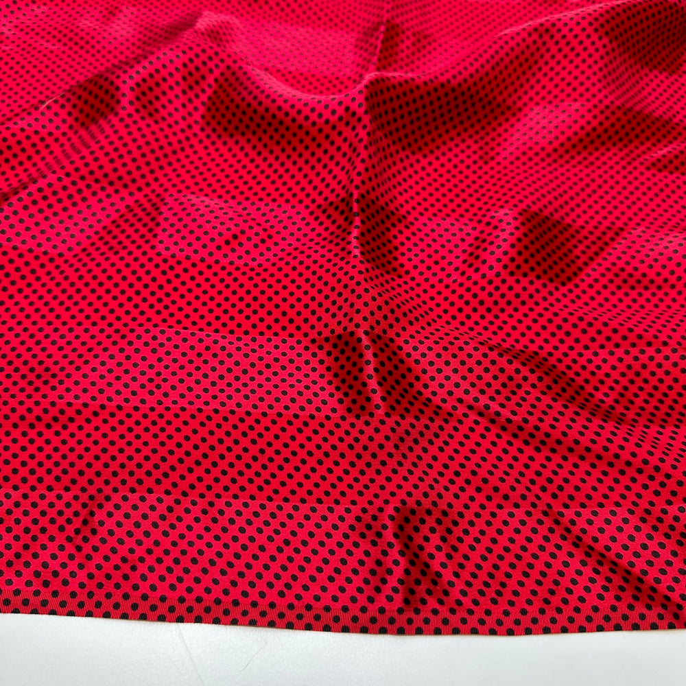 UB - Sexy Boxer Shorts - Satin Silk Woven - Red/Black Polka Dots - 2M Bundle - True Deadstock fabric Fabric by private - Sustainable Textile | FABCYCLE