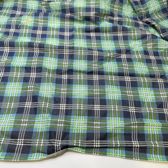 UB - Sketch Comedy Show - Cotton Woven - Light Blue/Green Plaid - 3.75M Bundle - True Deadstock fabric Fabric by private - Sustainable Textile | FABCYCLE