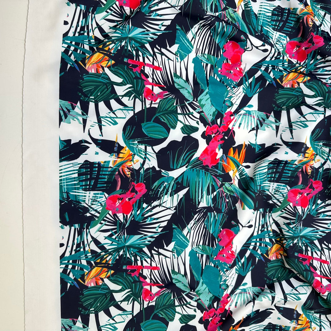 UB - Staying At The Flamingo - Water Resistant Jersey Poly/Spandex Knit - Multi Floral - 2.4M Bundle - True Deadstock fabric Fabric by private - Sustainable Textile | FABCYCLE