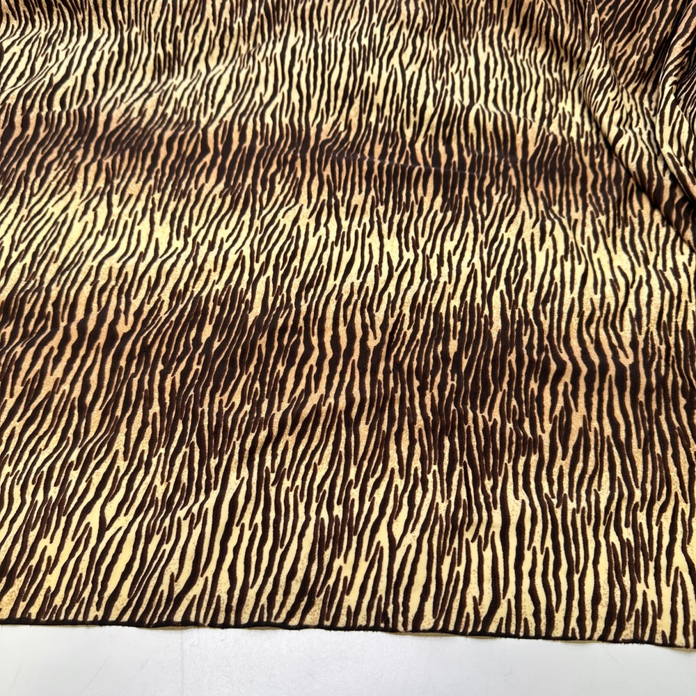 UB - Tigress - Water Resistant Jersey Poly/Spandex Knit - Cream/Brown Animal Print - 3.3M Bundle - True Deadstock fabric Fabric by private - Sustainable Textile | FABCYCLE