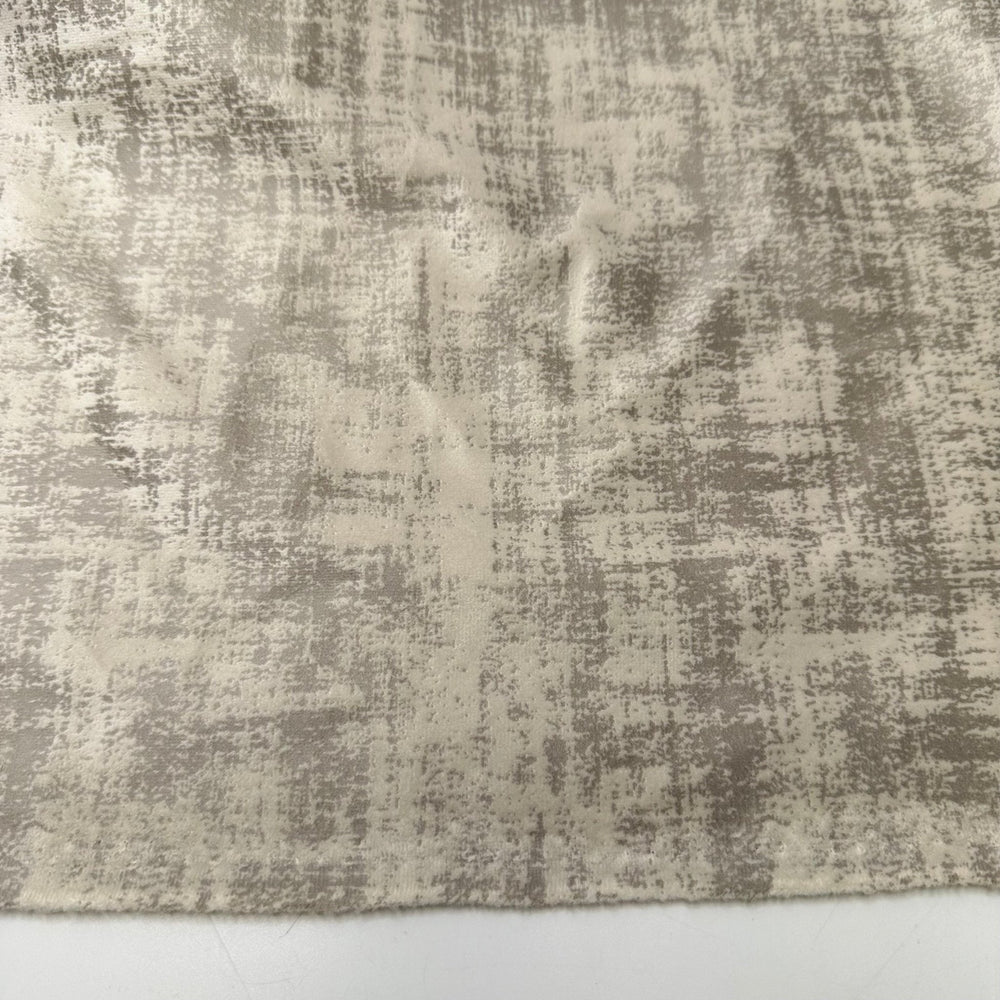 UB - Very Demure - Velvet Polyester Blend Woven - Light Silver/Grey Abstract - 1.15M Bundle - True Deadstock fabric Fabric by private - Sustainable Textile | FABCYCLE