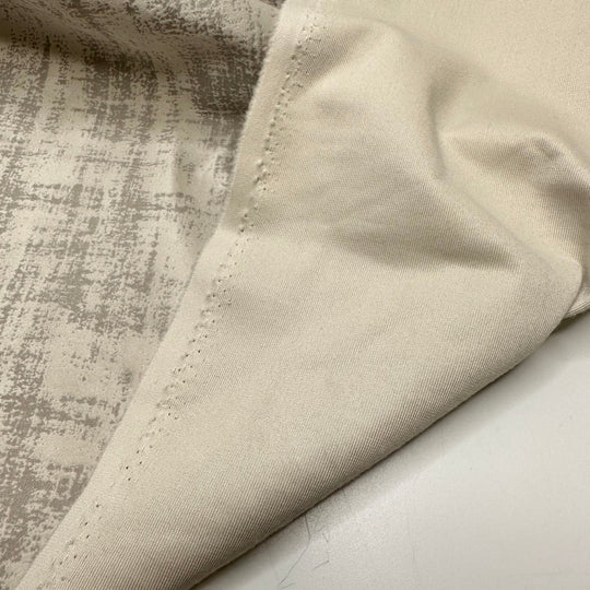 UB - Very Demure - Velvet Polyester Blend Woven - Light Silver/Grey Abstract - 1.15M Bundle - True Deadstock fabric Fabric by private - Sustainable Textile | FABCYCLE
