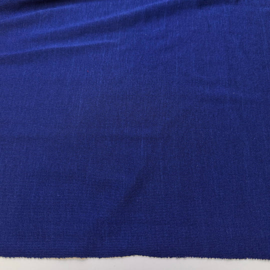 UK Ends Fossil Fuel Exploration - Rib Knit Polyester Blend Knit - Dark Blue - 2.75M Bundle - True Deadstock fabric Fabric by private - Sustainable Textile | FABCYCLE