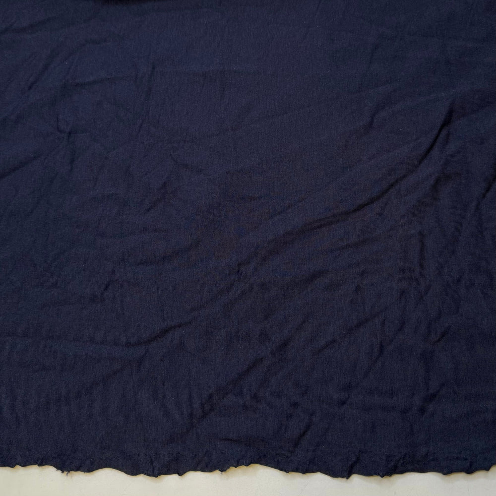 Uluhe Fern - French Terry Bamboo Blend Knit - Navy - 1.2M Bundle - True Deadstock fabric Fabric by private - Sustainable Textile | FABCYCLE