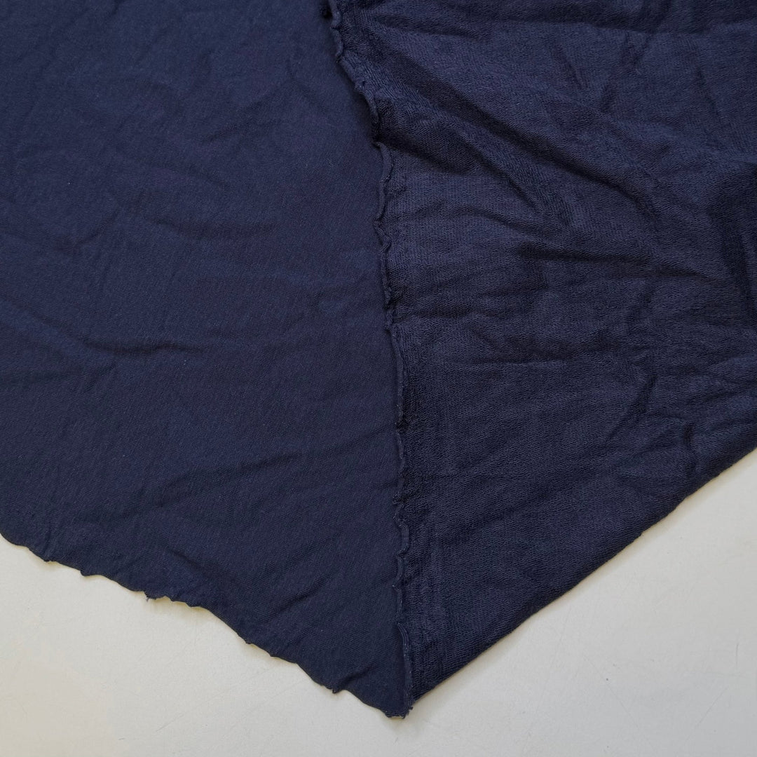 Uluhe Fern - French Terry Bamboo Blend Knit - Navy - 1.2M Bundle - True Deadstock fabric Fabric by private - Sustainable Textile | FABCYCLE