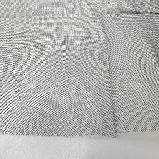 Under Cover Of Night - Tulle Poly Knit - Black - 3M Bundle - True Deadstock fabric Fabric by private - Sustainable Textile | FABCYCLE