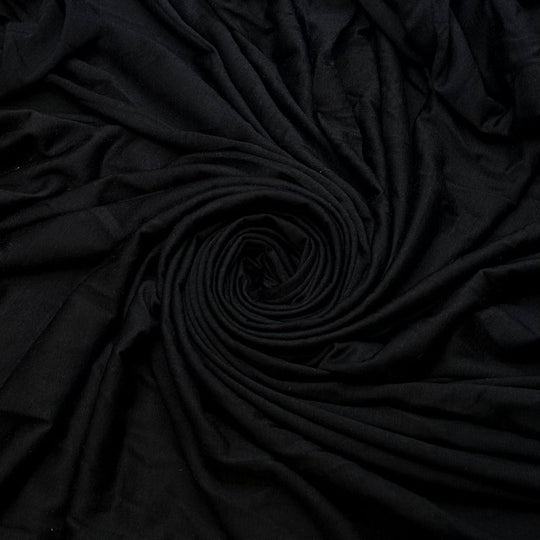 Underneath It All - Marino Wool Blend Knit - Black - 1.2M Bundle - True Deadstock fabric Fabric by private - Sustainable Textile | FABCYCLE