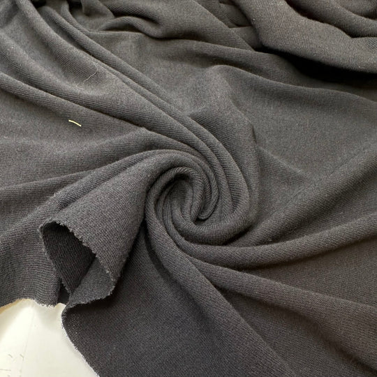 Underneath It All - Rib Knit Wool Knit - Black Mixed Prints - 1.45M Bundle - True Deadstock fabric Fabric by private - Sustainable Textile | FABCYCLE