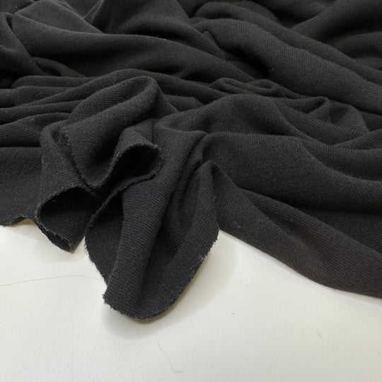 Underneath It All - Rib Knit Wool Knit - Black Mixed Prints - 1.45M Bundle - True Deadstock fabric Fabric by private - Sustainable Textile | FABCYCLE