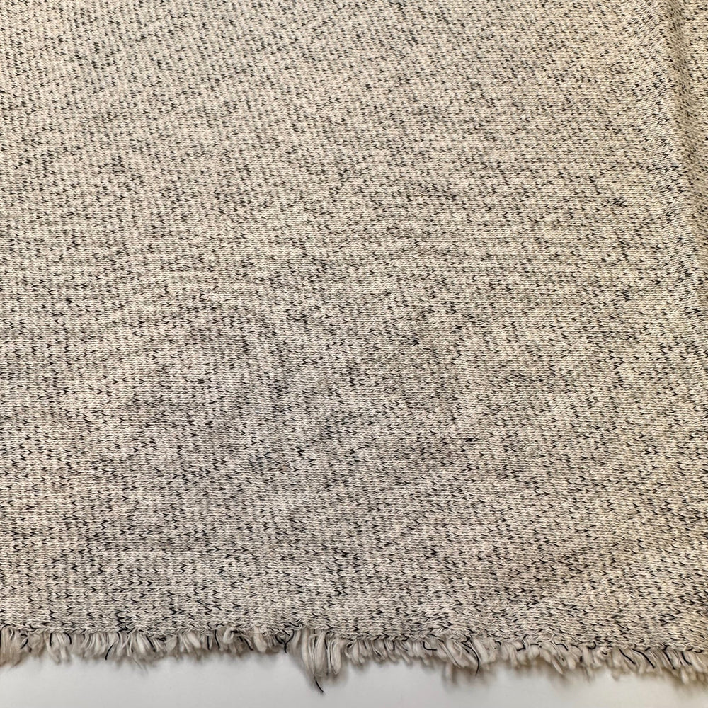 Underwater Passage - French Terry Natural Blend Knit - White/Grey - 2.4M Bundle - True Deadstock fabric Fabric by private - Sustainable Textile | FABCYCLE