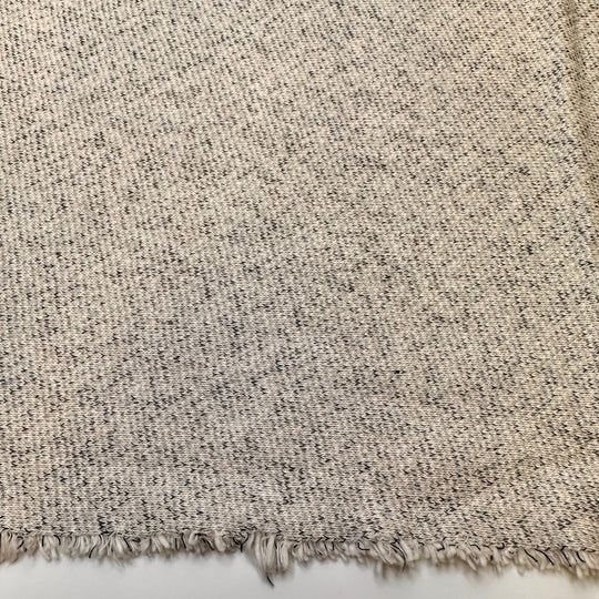 Underwater Passage - French Terry Natural Blend Knit - White/Grey - 2.4M Bundle - True Deadstock fabric Fabric by private - Sustainable Textile | FABCYCLE