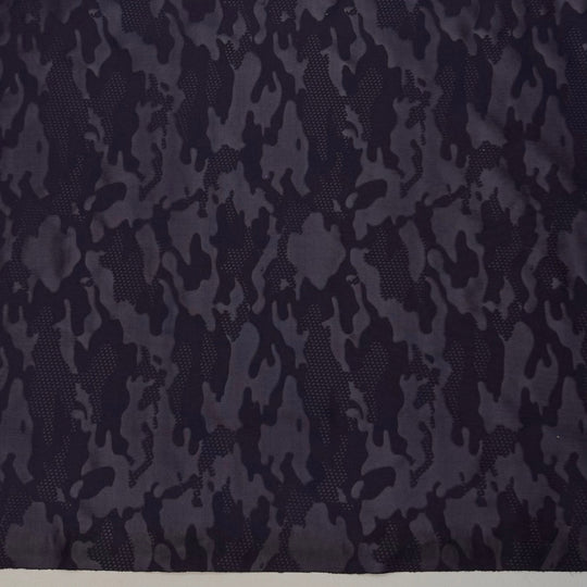 Underwater Stealth - Jersey Nylon/Spandex Knit - Navy Camouflage - 1M Bundle - True Deadstock fabric Fabric by private - Sustainable Textile | FABCYCLE