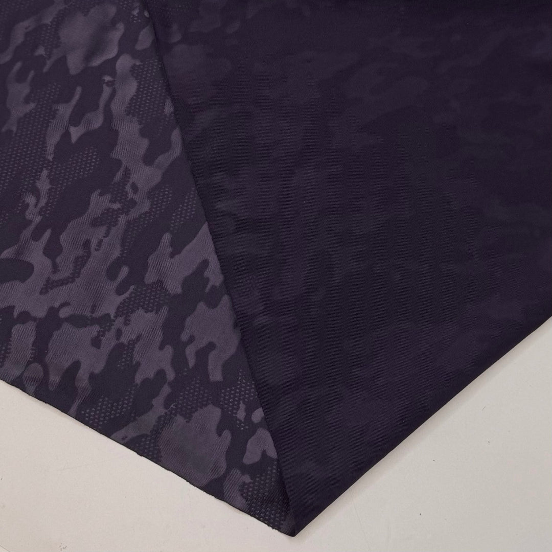 Underwater Stealth - Jersey Nylon/Spandex Knit - Navy Camouflage - 1M Bundle - True Deadstock fabric Fabric by private - Sustainable Textile | FABCYCLE