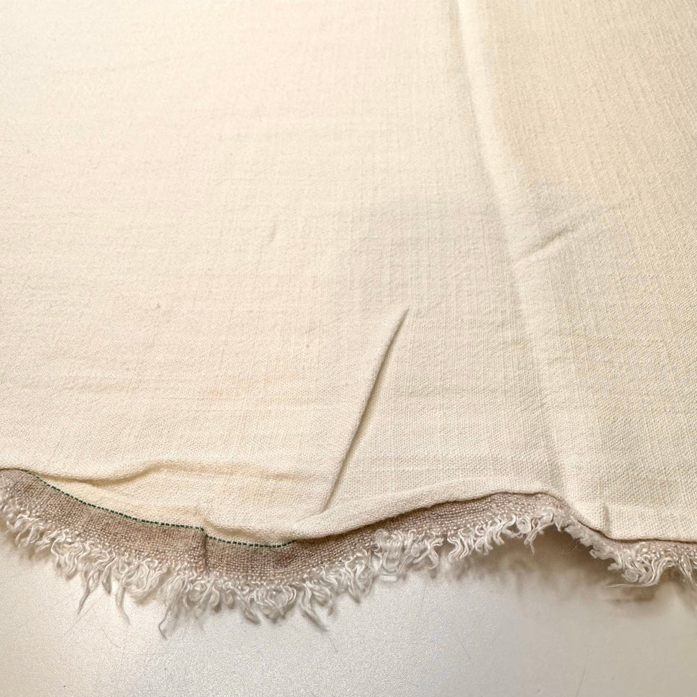 Untrodden Snow - Linen/Viscose Woven - Light Cream - 2M Bundle - True Deadstock fabric Fabric by private - Sustainable Textile | FABCYCLE