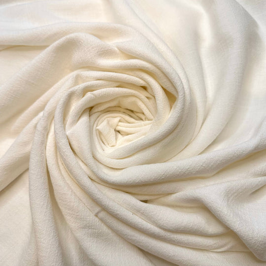 Untrodden Snow - Linen/Viscose Woven - Light Cream - 2M Bundle - True Deadstock fabric Fabric by private - Sustainable Textile | FABCYCLE