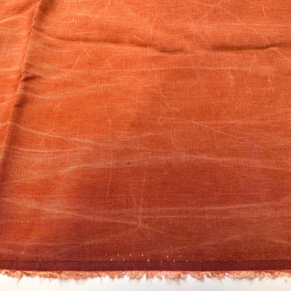 Up Helly Aa Fire - Tencel Blend Woven - Orange - 1.5M Bundle - True Deadstock fabric Fabric by private - Sustainable Textile | FABCYCLE