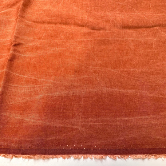 Up Helly Aa Fire - Tencel Blend Woven - Orange - 1.5M Bundle - True Deadstock fabric Fabric by private - Sustainable Textile | FABCYCLE