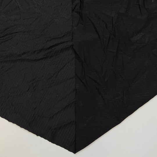 Upgrading My Camping Gear - Rib Knit Polyester Blend Knit - Black Stripes - 1.6M Bundle - True Deadstock fabric Fabric by private - Sustainable Textile | FABCYCLE
