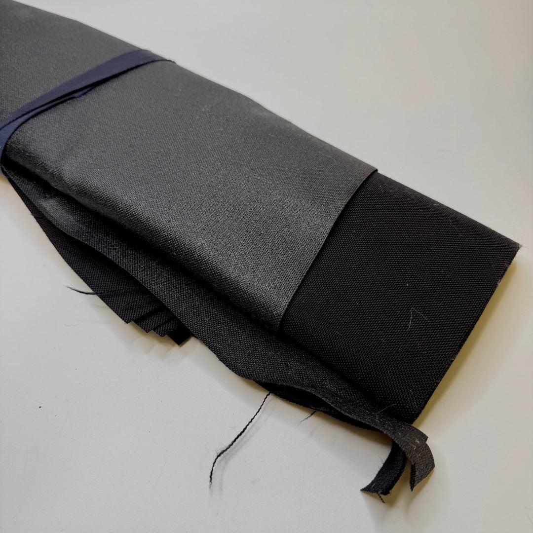 Upholstery Interfacing 4 Pack - Synthetic Blend Woven - Black - True Deadstock fabric Fabric by private - Sustainable Textile | FABCYCLE