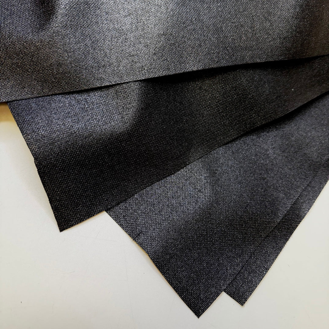 Upholstery Interfacing 4 Pack - Synthetic Blend Woven - Black - True Deadstock fabric Fabric by private - Sustainable Textile | FABCYCLE