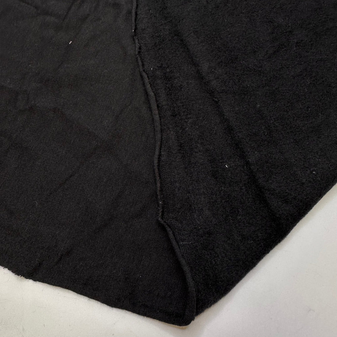 Used The Wrong Interfacing Weight - Jersey Fleece Bamboo Blend Knit - Black - 1.6M Bundle - True Deadstock fabric Fabric by private - Sustainable Textile | FABCYCLE