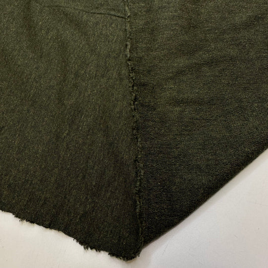 Using Fancy Fabric Before Testing - French Terry Natural Blend Knit - Dark Green - Bundles - True Deadstock fabric Fabric by private - Sustainable Textile | FABCYCLE