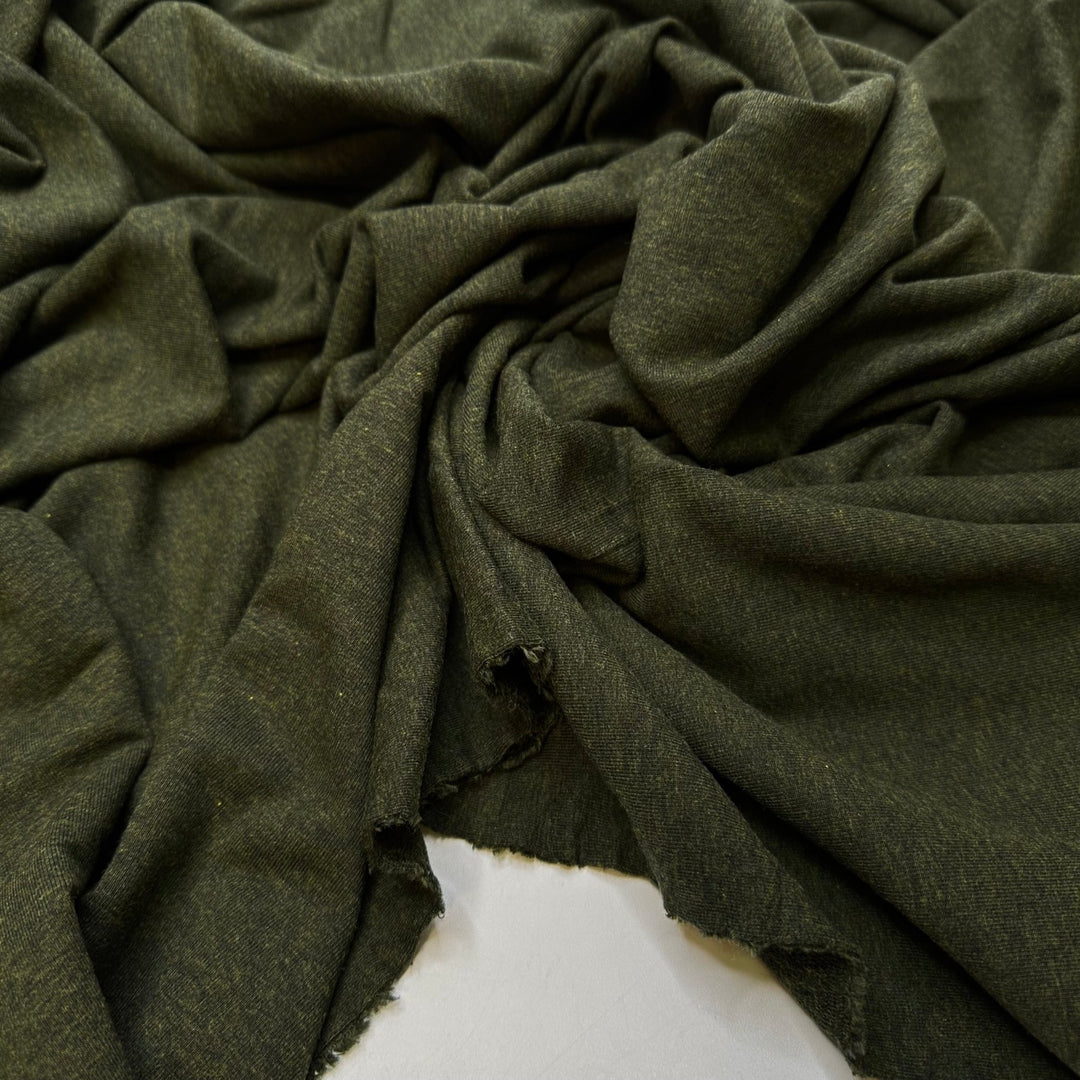 Using Fancy Fabric Before Testing - French Terry Natural Blend Knit - Dark Green - Bundles - True Deadstock fabric Fabric by private - Sustainable Textile | FABCYCLE