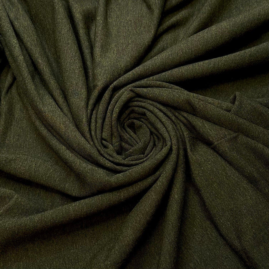 Using Fancy Fabric Before Testing - French Terry Natural Blend Knit - Dark Green - Bundles - True Deadstock fabric Fabric by private - Sustainable Textile | FABCYCLE