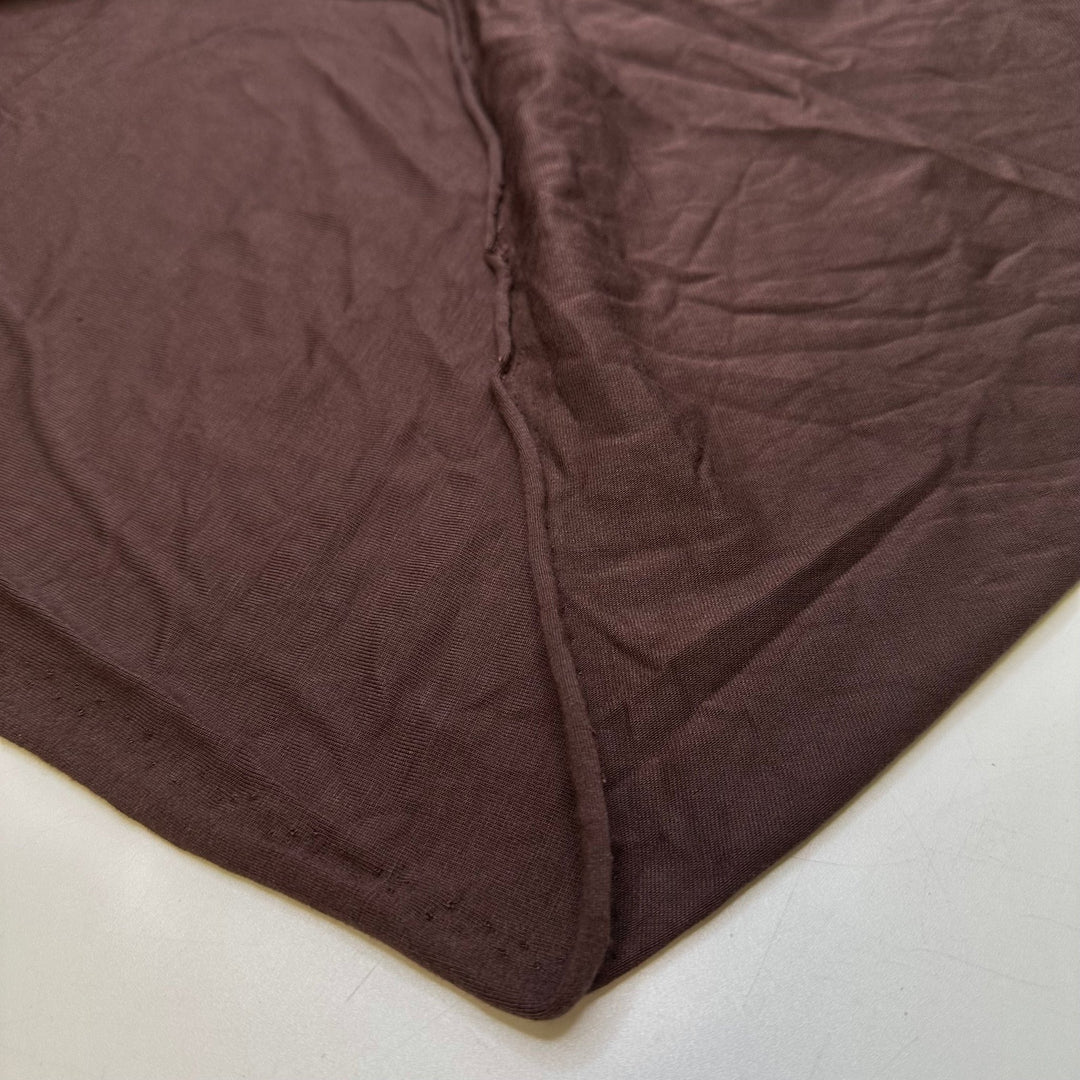 Using The Wrong Tension - Jersey Bamboo Blend Knit - Brown - 1.5M Bundle - True Deadstock fabric Fabric by private - Sustainable Textile | FABCYCLE