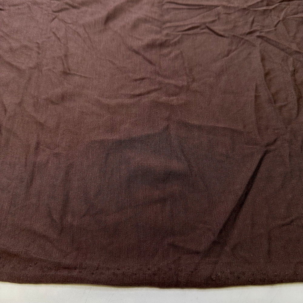Using The Wrong Tension - Jersey Bamboo Blend Knit - Brown - 1.5M Bundle - True Deadstock fabric Fabric by private - Sustainable Textile | FABCYCLE