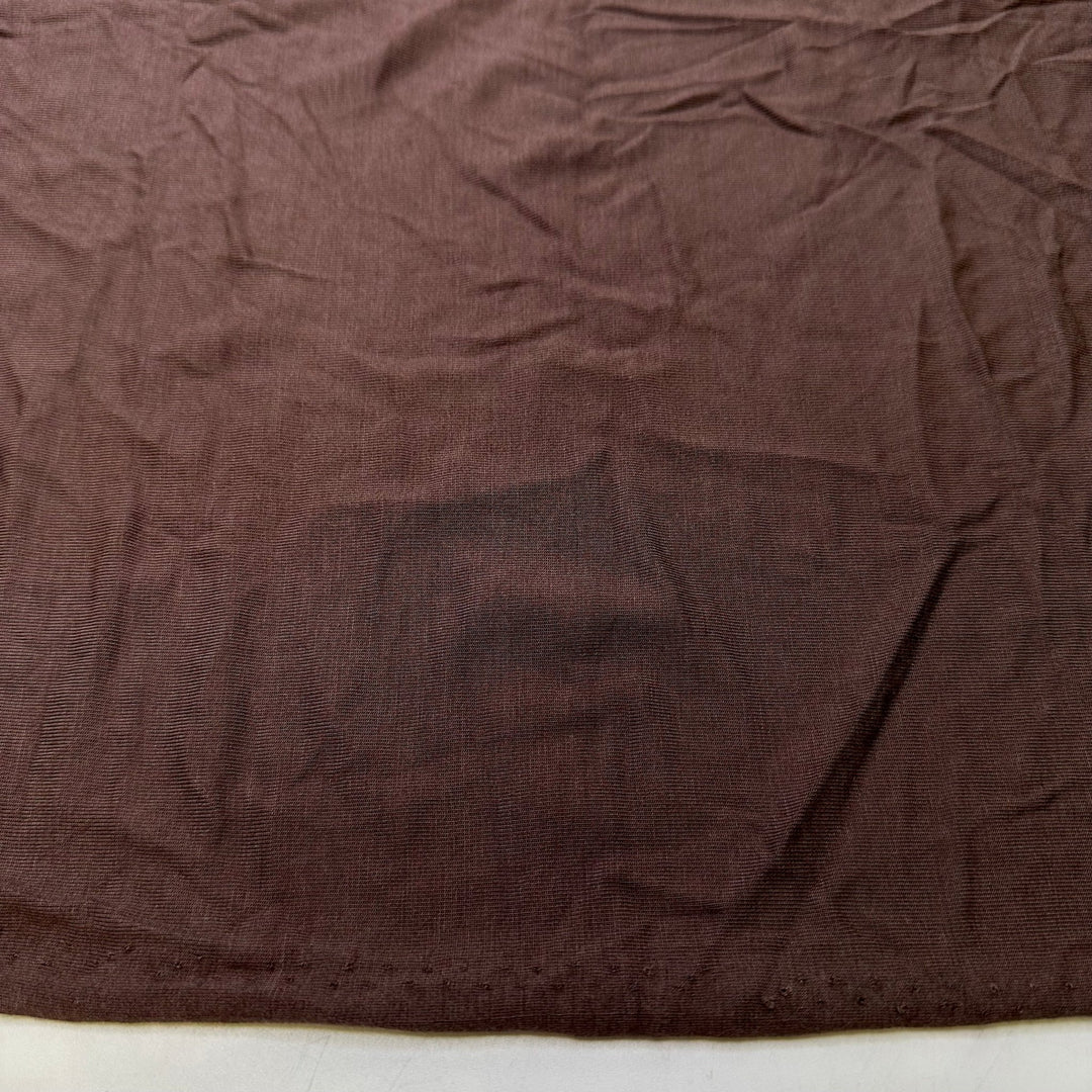 Using The Wrong Tension - Jersey Bamboo Blend Knit - Brown - 1.5M Bundle - True Deadstock fabric Fabric by private - Sustainable Textile | FABCYCLE