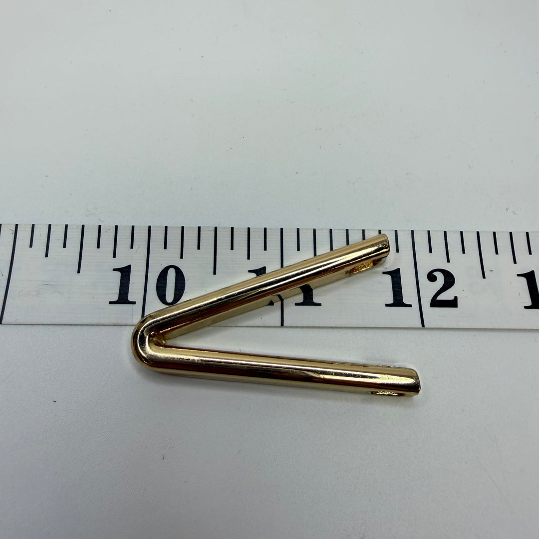 V Shaped Bra Front Separator Insert - Metal - Gold - True Deadstock supplies Fabric by private - Sustainable Textile | FABCYCLE