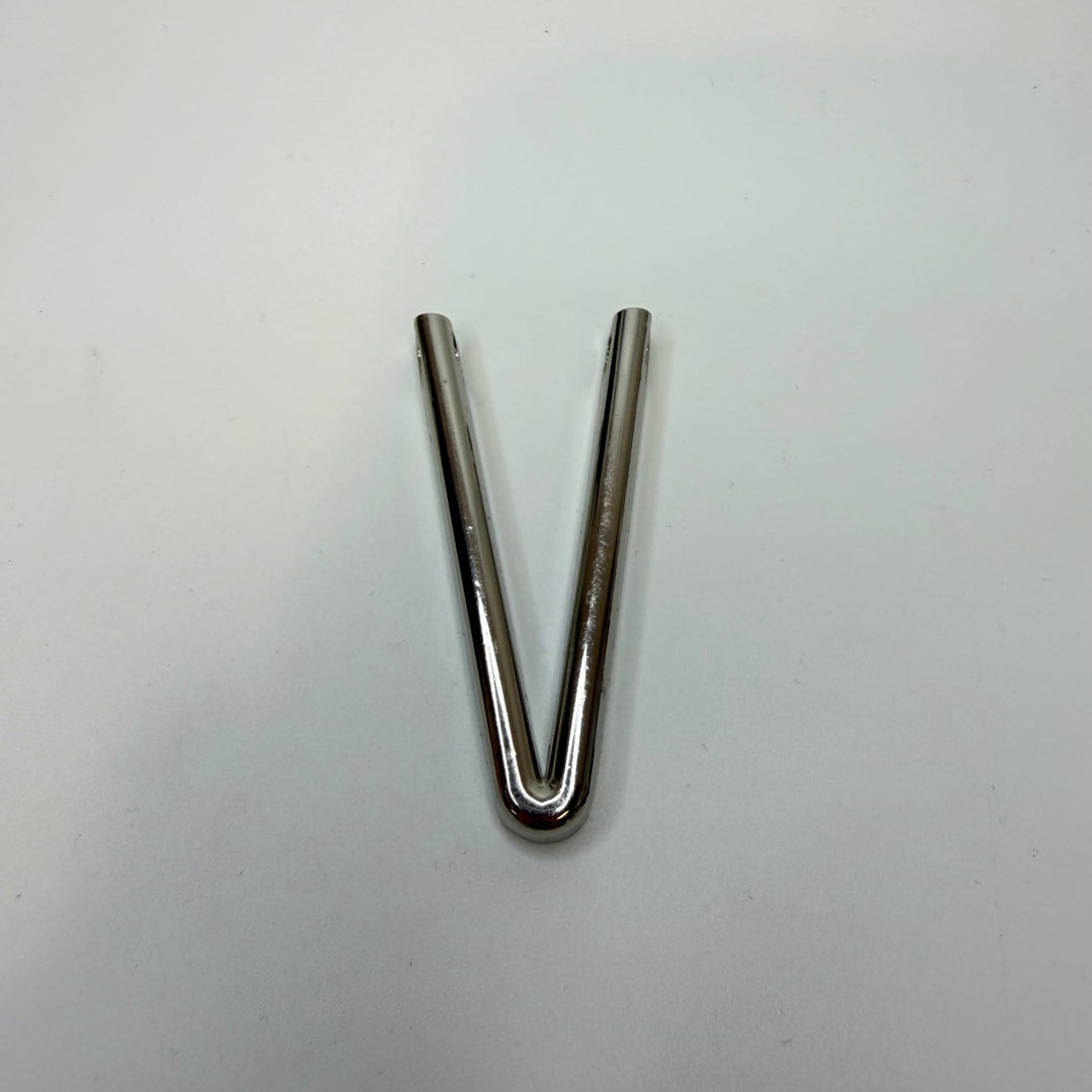 V Shaped Bra Front Separator Insert - Metal - Silver - True Deadstock supplies Fabric by private - Sustainable Textile | FABCYCLE
