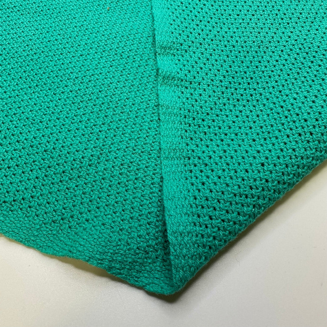 Vacation Sweater - Wide Sweater Knit Cotton Knit - Turquoise Green - 1.9M Bundle - True Deadstock fabric Fabric by private - Sustainable Textile | FABCYCLE