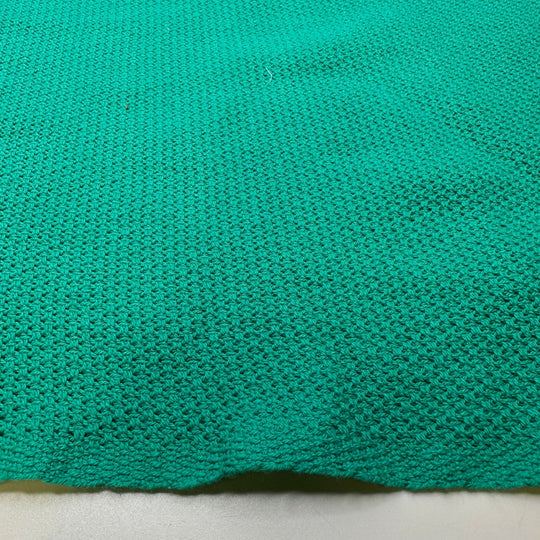 Vacation Sweater - Wide Sweater Knit Cotton Knit - Turquoise Green - 1.9M Bundle - True Deadstock fabric Fabric by private - Sustainable Textile | FABCYCLE