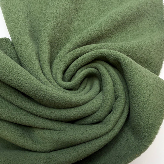 Vancouver Forest Walk - Fleece Polyester Blend Knit - Green - Off Cut - 4 Pack - True Deadstock fabric Fabric by private - Sustainable Textile | FABCYCLE