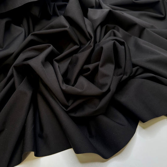 Vancouver Special - Water Resistant Softshell Poly/Spandex Knit - Black - 3M Bundle - True Deadstock fabric Fabric by private - Sustainable Textile | FABCYCLE