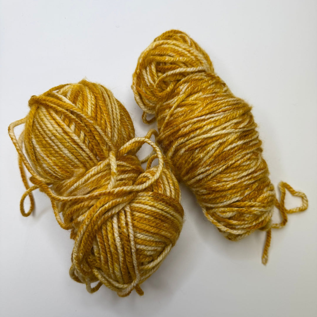 Variegated Cream Mustard Per Ball Yarn - Multi - 2 Pack - True Deadstock supplies Fabric by private - Sustainable Textile | FABCYCLE