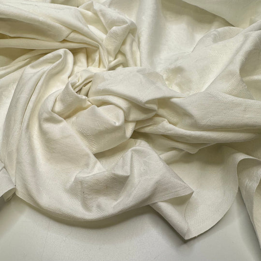 Veganuary - Cotton Woven - White Floral - 1.1M Bundle - True Deadstock fabric Fabric by private - Sustainable Textile | FABCYCLE