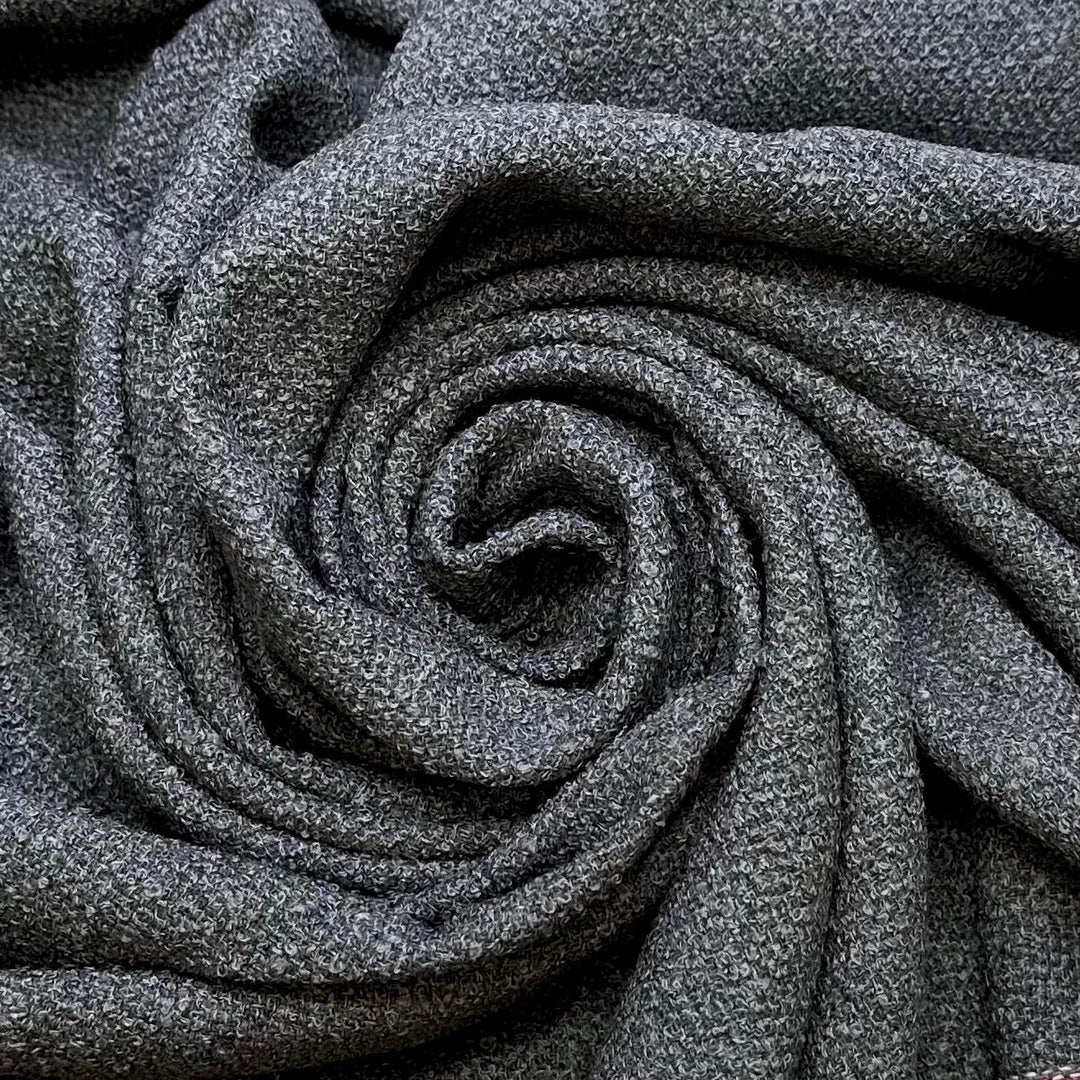 Veterinarian - Poly/Wool Woven - Grey/Blue - 2.1M Bundle - True Deadstock fabric Fabric by private - Sustainable Textile | FABCYCLE
