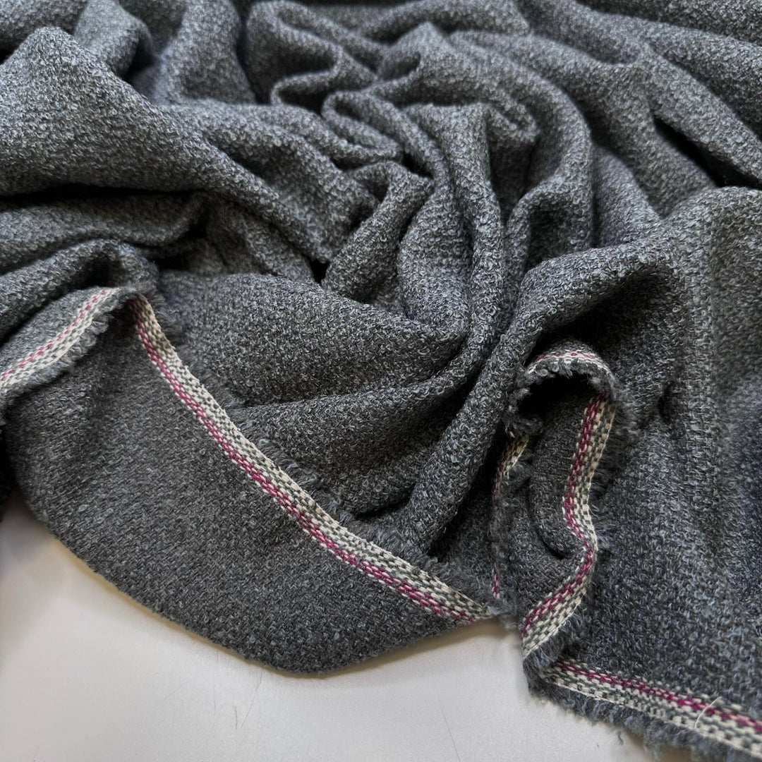 Veterinarian - Poly/Wool Woven - Grey/Blue - 2.1M Bundle - True Deadstock fabric Fabric by private - Sustainable Textile | FABCYCLE